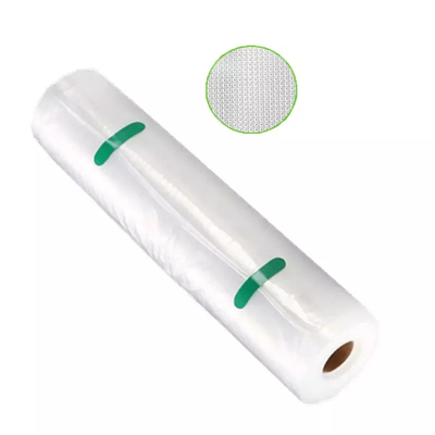 OEM เครื่องซีลสูญญากาศพื้นผิวไนลอนถุงพลาสติกถนอมอาหารม้วนความยาวที่กำหนดเอง