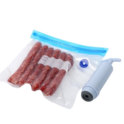 QS Plastic Storage Sous Vide Bags กระเป๋าซิปด้านบนปลอดสาร BPA