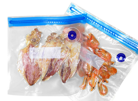 ถุงเก็บอาหาร Vauum ซิปล็อค Sous Vide ถุง PA PE หูหิ้วปั๊มนูน