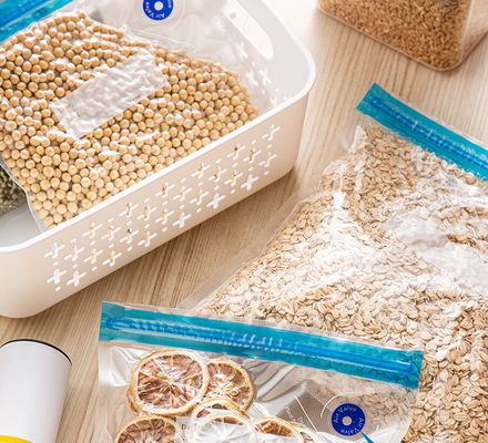 ถุงพลาสติกสุญญากาศของจีน Sous Vide BPA ฟรีซิปสองชั้น