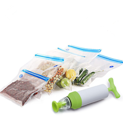 ถุงสุญญากาศใส่อาหารแบบสุญญากาศ ถุงซิปใส Sous Vide วาล์วทางเดียว