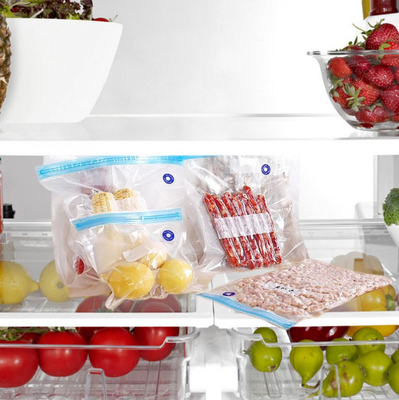 ถุง Ziplockk ปิดผนึกสูญญากาศ Polyethylene Food Saver ถุง Sous Vide