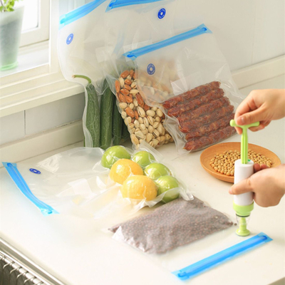 กระเป๋า ซูวิด BPA ฟรีนำกลับมาใช้ใหม่สูญญากาศซีลถุงซิปสำหรับเก็บอาหาร