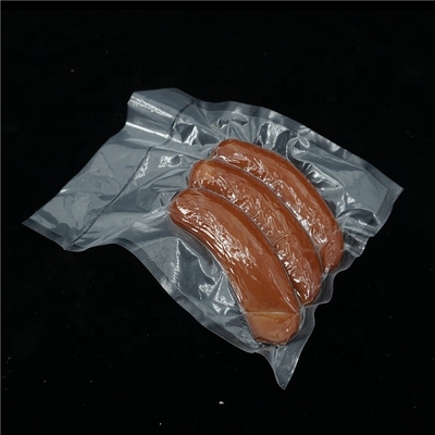 ถุงซีลสูญญากาศพิมพ์ลายพื้นผิว Rolls Freezer Food PE Vacuum Pouches