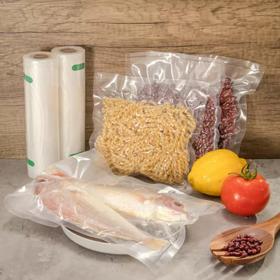 อาหาร Saver กำหนดเองใสบรรจุภัณฑ์พลาสติกนูนปิดผนึกสูญญากาศถุง ม้วนเอกสาร