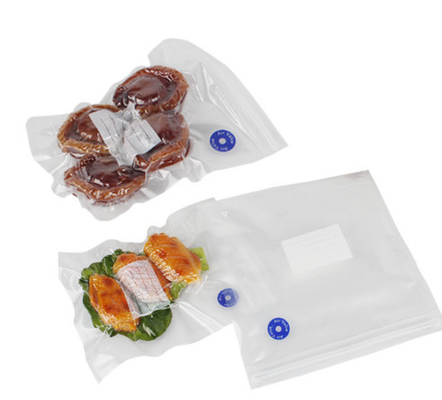 ถุงซิปสูญญากาศ Sous Vide ผนึกพลาสติกแบบนำกลับมาใช้ใหม่ได้