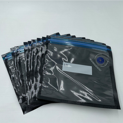 Air วาล์ว ซีลสูญญากาศถุงอาหารผนึกนำกลับมาใช้ใหม่ได้ โล่งอก กาฬ & Clear