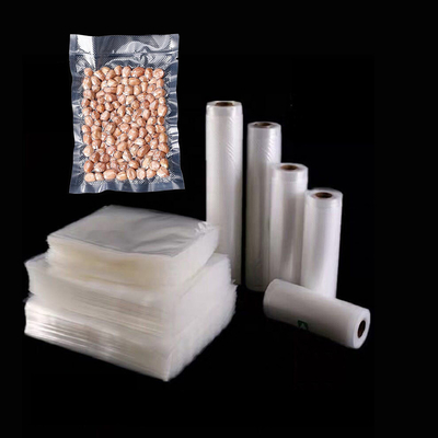 BPA ฟรีแพ็คพลาสติกอาหาร Saver ตราประทับ Emboss เมมโมรี ม้วนเอกสาร ถุงซีลสูญญากาศ