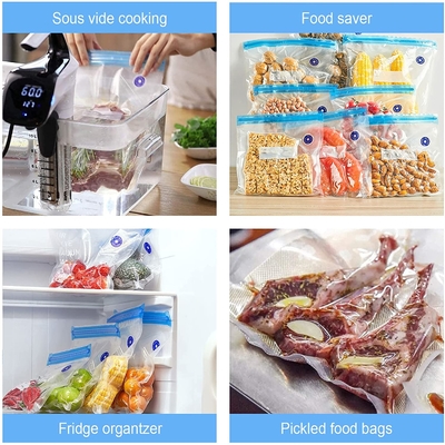 ขายร้อน Pa / pe บีบอัดปิดผนึกถุงเก็บสูญญากาศซิปสำหรับอาหาร