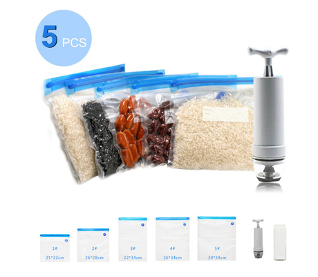 ถุงอาหารปลอดสาร BPA Sous Vide ถุงซีลสูญญากาศ SGS มีซิป