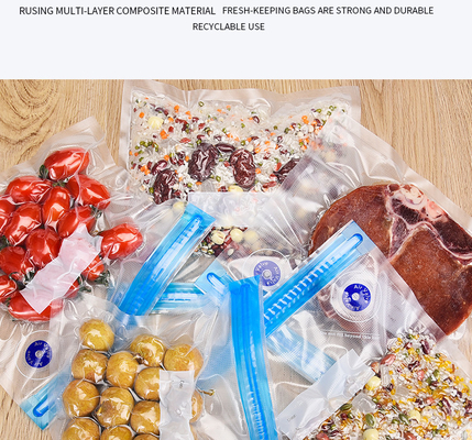 ถุงซิปสูญญากาศเกรดอาหาร Sous Vide สำหรับบรรจุภัณฑ์ทั่วไปในครัว