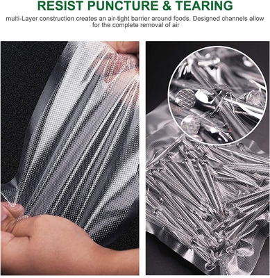 Poly Heat Clear Vacuum Seal Pouch บรรจุภัณฑ์อาหารถุงไนลอน