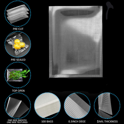 Poly Heat Clear Vacuum Seal Pouch บรรจุภัณฑ์อาหารถุงไนลอน