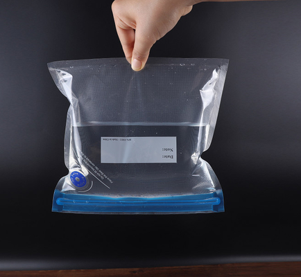 เครื่องซีลสูญญากาศซิปล็อคแบบใช้ซ้ำได้ ถุง Sous Vide สำหรับเก็บอาหารและทำอาหาร
