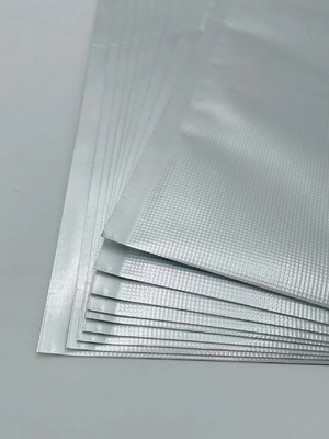 QS กระเป๋าปิดผนึกสูญญากาศ Mylar นูนกันน้ำ Metalized Silver Resealable