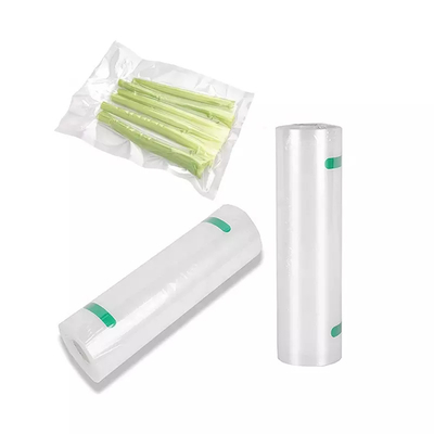 ถุงซีลสูญญากาศพิมพ์ลายพื้นผิว Rolls Freezer Food PE Vacuum Pouches