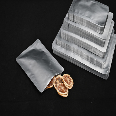 ถุงเก็บฟอยล์อลูมิเนียม Mylar โลหะสำหรับชาอาหาร