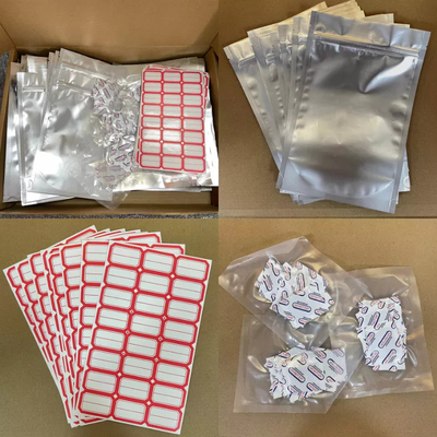 Ziplockk แบบถอดแยกได้แบบกำหนดเองตั้งถุง Mylar พร้อมตัวดูดซับออกซิเจน