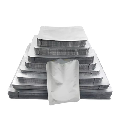 ถุงอลูมิเนียมฟอยล์ปิดผนึกด้วยความร้อนถุงเก็บ Mylar แบบนำกลับมาใช้ใหม่พร้อมสติ๊กเกอร์ฉลาก