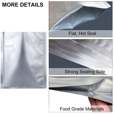 ตัวอย่างฟรีถุงฟอยล์อลูมิเนียม Metalized ถุง Mylar ผนึกสำหรับเก็บอาหาร
