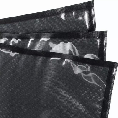 Pre Cut Black Clear Vacuum Rolls ถุงซีลสูญญากาศเกรดเชิงพาณิชย์สำหรับอาหาร