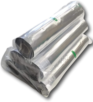 ถุงซีลสูญญากาศ Extured Mylar เงินพรีเมี่ยม ถุงเก็บอาหารอลูมิเนียมฟอยล์