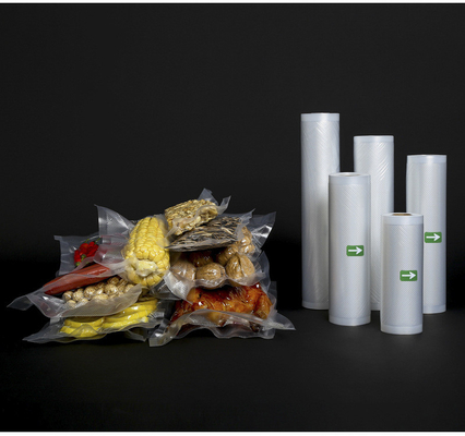เครื่องซีลถุงสูญญากาศแบบใส Rolls Sous Vide Chamber Embossed Packaging