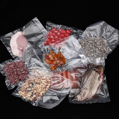 BPA Free PreCut เครื่องซีลสูญญากาศ ถุงซีลสูญญากาศป้องกันการเจาะ ถุงเก็บอาหาร ถุงเก็บอาหาร
