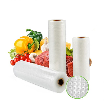 ถุงสูญญากาศอาหารในครัวปลอดสาร bpa ถุงซีลสูญญากาศแบบม้วนสำหรับอาหาร