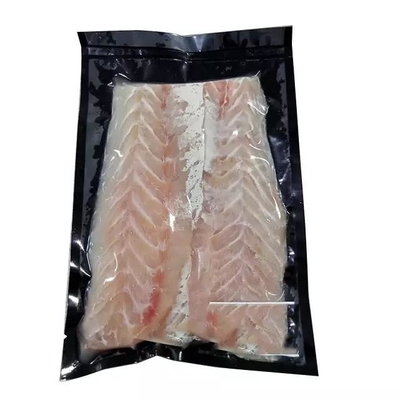 ถุงสูญญากาศบรรจุภัณฑ์อาหารไนล่อนสีดำนูน Precut 5 MIL